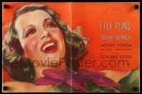 4a387 I DREAM TOO MUCH pressbook '35 art of Lily Pons, Henry Fonda's third movie, Jerome Kern!