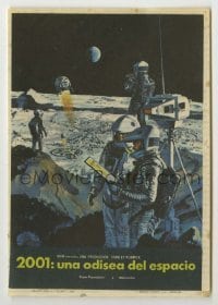 4a639 2001: A SPACE ODYSSEY Spanish vertical style herald '68 Kubrick, astronauts by Bob McCall!