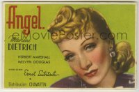 4a652 ANGEL horizontal Spanish herald '42 c/u of sexy Marlene Dietrich, Ernst Lubitsch, Raphaelson