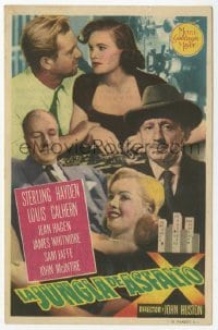 4a659 ASPHALT JUNGLE Spanish herald '51 Marilyn Monroe, Sterling Hayden, John Huston, different!