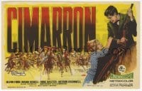 4a696 CIMARRON Spanish herald '61 directed by Anthony Mann, Glenn Ford, Maria Schell, Jano art!