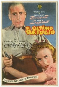 4a775 HIGH SIERRA Spanish herald '47 Humphrey Bogart as Mad Dog Killer Roy Earle, sexy Ida Lupino!
