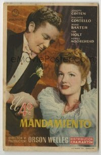 4a825 MAGNIFICENT AMBERSONS Spanish herald '45 Orson Welles, Booth Tarkington, different image!