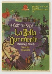 4a927 SLEEPING BEAUTY Spanish herald '59 Walt Disney cartoon fairy tale fantasy classic!