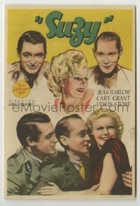4a945 SUZY Spanish herald '36 sexy Jean Harlow between Cary Grant & Franchot Tone, different!