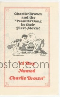 4a038 BOY NAMED CHARLIE BROWN herald '70 art of Snoopy & the Peanuts gang by Charles M. Schulz!
