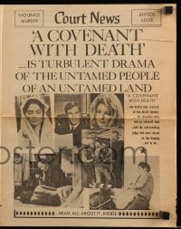 4a062 COVENANT WITH DEATH herald '67 untamed people of an untamed land, cool newspaper style!