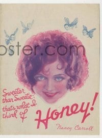 4a120 HONEY herald '30 sexy southern Nancy Carroll is sweeter than Sweetie, Lillian Roth