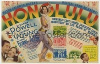 4a121 HONOLULU herald '39 Eleanor Powell, Robert Young, George Burns & Gracie Allen in Hawaii!