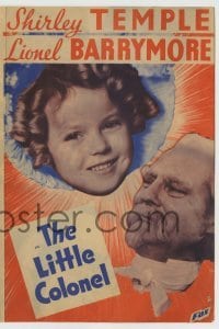 4a146 LITTLE COLONEL herald '35 great images of cute Shirley Temple & Lionel Barrymore!