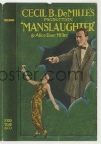 4a157 MANSLAUGHTER herald '22 Cecil B. DeMille, art of Thomas Meighan pointing at Leatrice Joy!