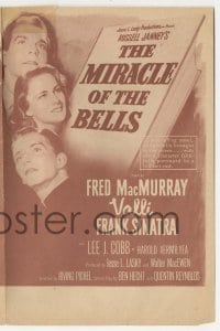 4a162 MIRACLE OF THE BELLS herald '48 Frank Sinatra, Alida Valli, Fred MacMurray, Irving Pichel!