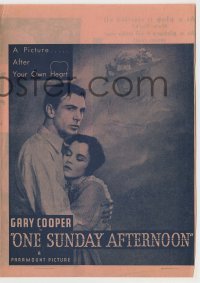 4a175 ONE SUNDAY AFTERNOON herald '33 romantic images of Gary Cooper & beautiful Fay Wray!