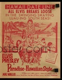 4a178 PARADISE - HAWAIIAN STYLE herald '66 Elvis in the swinging swaying luau-ing South Seas!