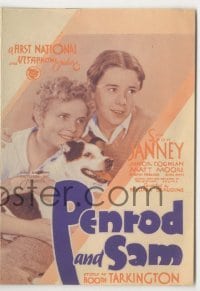 4a181 PENROD & SAM herald '31 Junior Coghlan, Leon Janney & dog, from Booth Tarkington story!
