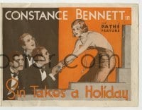 4a200 SIN TAKES A HOLIDAY herald '30 sexy stenographer Constance Bennett made an art of 'it'!
