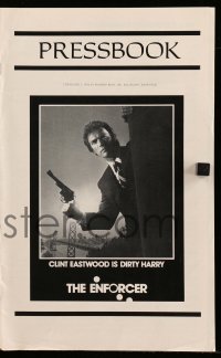4a331 ENFORCER pressbook '76 classic images of Clint Eastwood as Dirty Harry with his gun!