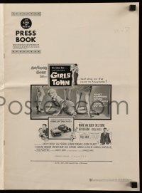 4a358 GIRLS TOWN pressbook '59 sexy bad youthful rebel Mamie Van Doren, first Paul Anka!