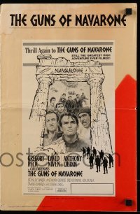 4a364 GUNS OF NAVARONE pressbook R66 Gregory Peck, David Niven & Anthony Quinn, WWII classic!