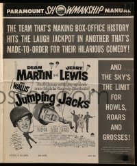 4a403 JUMPING JACKS pressbook '52 great images of Army paratroopers Dean Martin & Jerry Lewis!
