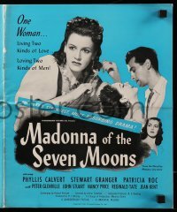 4a430 MADONNA OF THE SEVEN MOONS pressbook '46 Phyllis Calvert, Stewart Granger, love triangle!