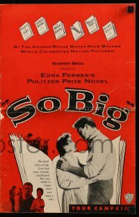 4a545 SO BIG pressbook '53 Jane Wyman, Sterling Hayden, from Edna Ferber's Pulitzer Prize novel!