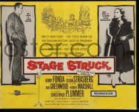4a559 STAGE STRUCK pressbook '58 star maker Henry Fonda & starry-eyed unknown Susan Strasberg!