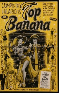 4a599 TOP BANANA pressbook '54 wacky Phil Silvers & super sexy Judy Lynn in many skimpy outfits!