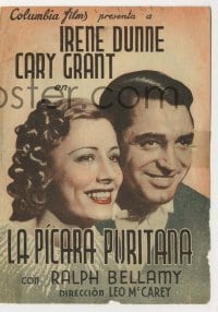4a661 AWFUL TRUTH Spanish herald '40 multiple images of Cary Grant & pretty Irene Dunne!