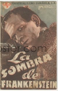 4a932 SON OF FRANKENSTEIN 4pg Spanish herald '42 monster Boris Karloff, Bela Lugosi, different!