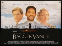 4b152 LEGEND OF BAGGER VANCE DS British quad '01 Robert Redford directed, Will Smith & Matt Damon!