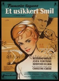 4b339 CERTAIN SMILE Danish '59 Stilling, Fontaine has a love affair with Brazzi & 19 year-old boy!