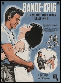 4b383 THIS REBEL BREED Danish '60 Rita Moreno as Wiggles, K. Toft artwork!