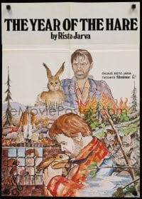 4b031 YEAR OF THE HARE Finnish '77 Risto Jarva's Janiksen vuosi, Antti Litja, great bunny artwork!