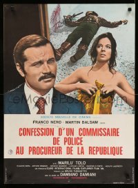 4b815 CONFESSIONS OF A POLICE CAPTAIN French 23x31 '71 Martin Balsam & sexy Marilu Tolo!