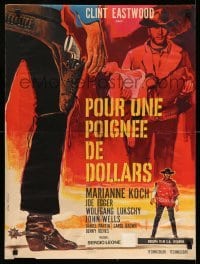 4b837 FISTFUL OF DOLLARS French 23x30 '66 Sergio Leone classic, different Tealdi art!