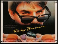 4b893 RISKY BUSINESS French 24x32 '83 Tom Cruise in cool shades by Jouineau Bourduge!