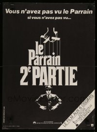 4b955 GODFATHER PART II French 16x22 '75 Al Pacino in Francis Ford Coppola classic crime sequel!