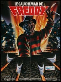 4b976 NIGHTMARE ON ELM STREET 4 French 16x21 '88 cool art of Englund as Freddy Krueger by Melki!