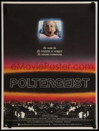 4b984 POLTERGEIST French 15x20 '82 Tobe Hooper, cool image of frightened Heather O'Rourke!