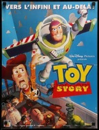 4b997 TOY STORY French 16x21 '95 Disney & Pixar cartoon, great images of Buzz, Woody & cast!