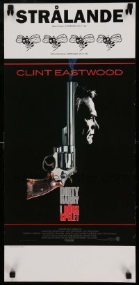 4b047 DEAD POOL Swedish stolpe '88 Clint Eastwood as tough cop Dirty Harry, cool gun image!