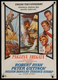 4b247 BILLY BUDD Yugoslavian 20x28 '62 Terence Stamp, Robert Ryan, mutiny & high seas adventure!