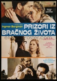 4b272 SCENES FROM A MARRIAGE Yugoslavian 19x27 '73 Ingmar Bergman, Liv Ullmann, Erland Josephson