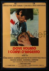 4b195 DOVE VOLANO I CORVI D'ARGENTO set of 8 Italian 18x26 pbustas '77 Where the Silver Crows Fly!