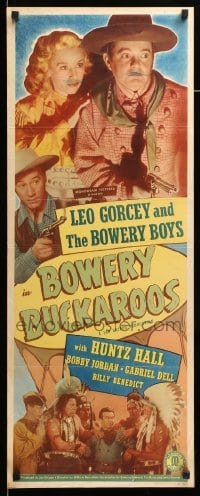 4c366 BOWERY BUCKAROOS insert '47 Leo Gorcey & Bowery Boys w/Huntz Hall in wacky western!