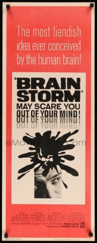 4c373 BRAINSTORM insert '65 Anne Francis, Jeffrey Hunter, scares you out of your mind!