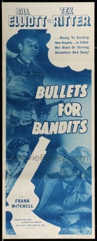 4c390 BULLETS FOR BANDITS insert R53 Wild Bill Elliott, Tex Ritter, Dorothy Short!