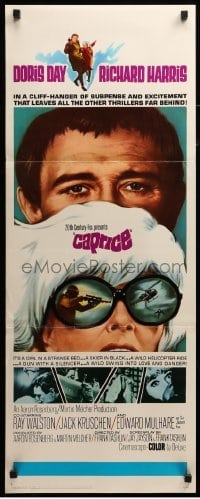 4c399 CAPRICE insert '67 great images of pretty Doris Day, Richard Harris, spy comedy!