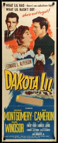 4c423 DAKOTA LIL insert '50 Marie Windsor is out to get George Montgomery as Tom Horn!